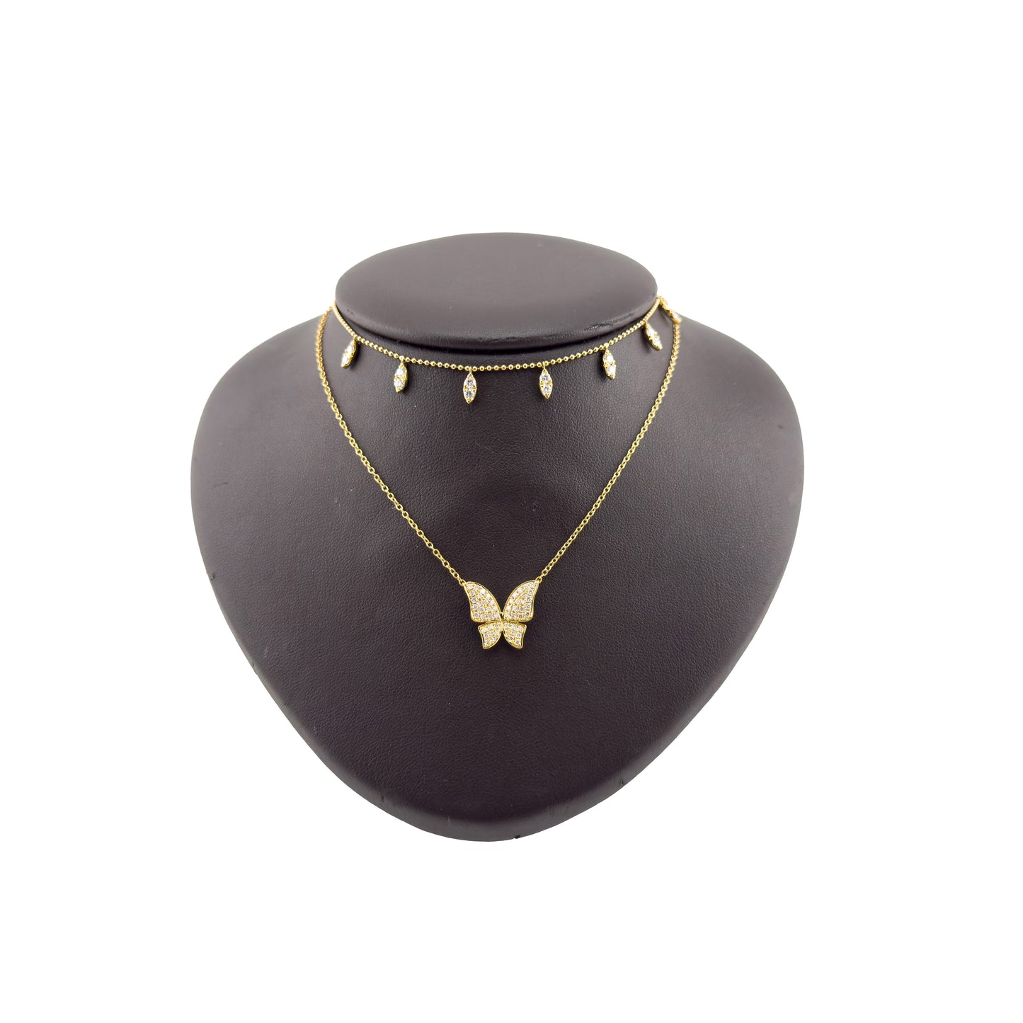 Marquis Station or Butterfly Necklace