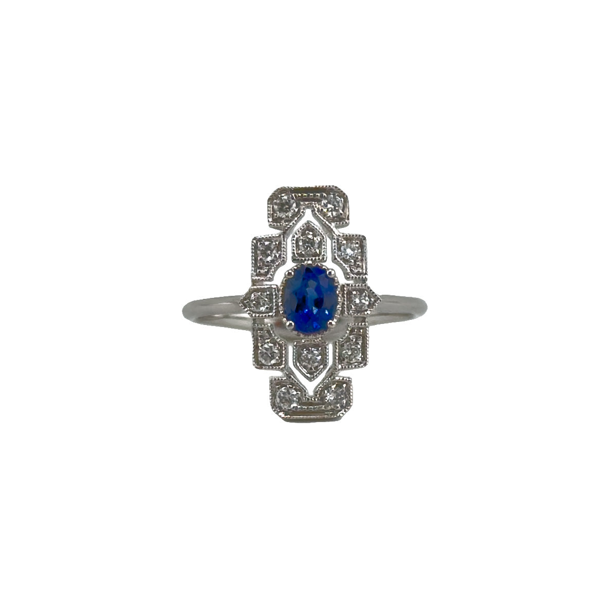 Victorian Sapphire and Diamond Ring